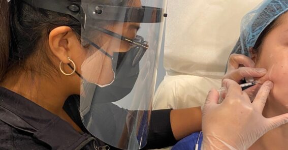 Irene Laureta training on Masseter injections