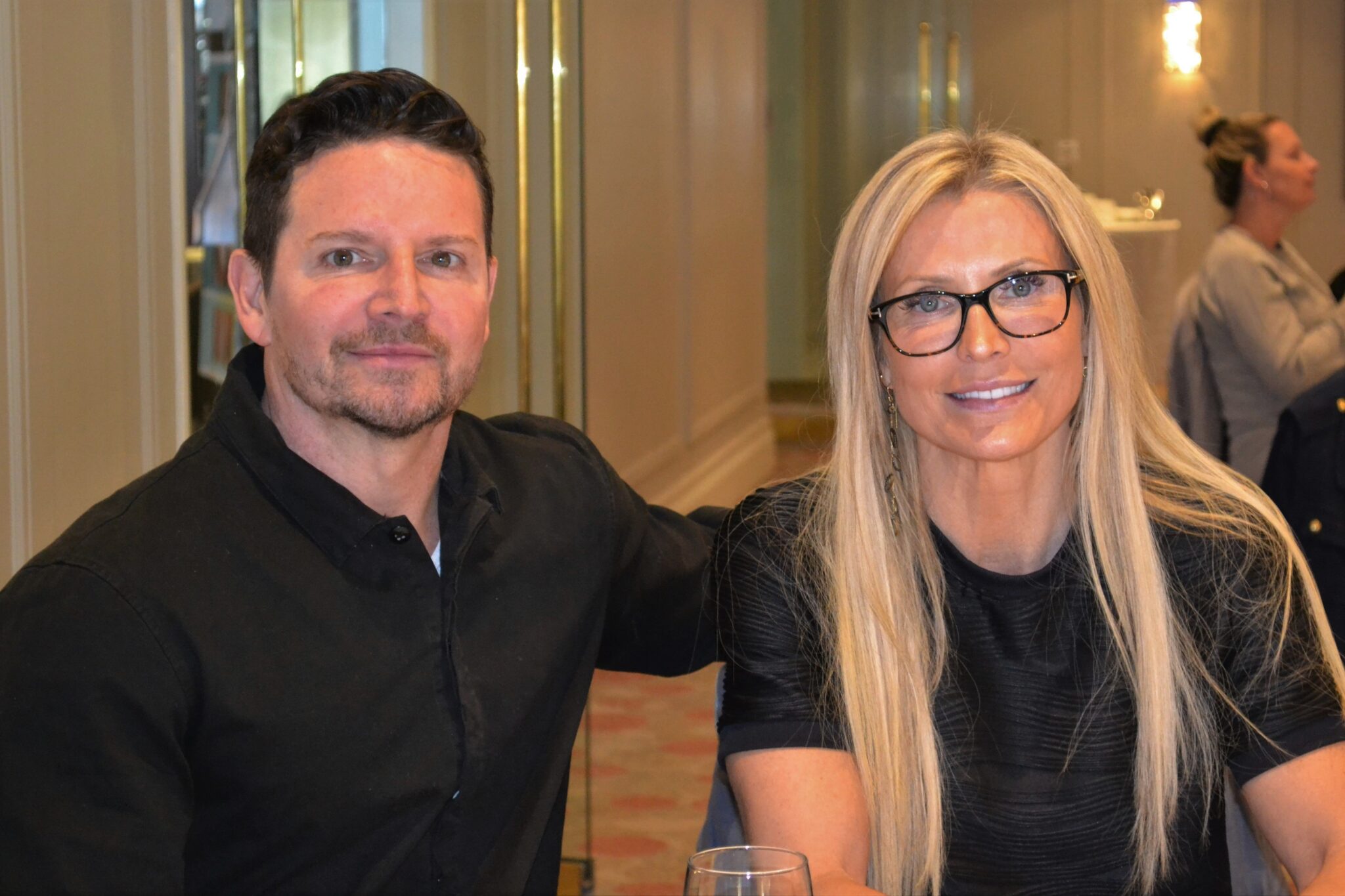 Michael Peirone and Dr. Kelley Wright at a Professional Development Symposium
